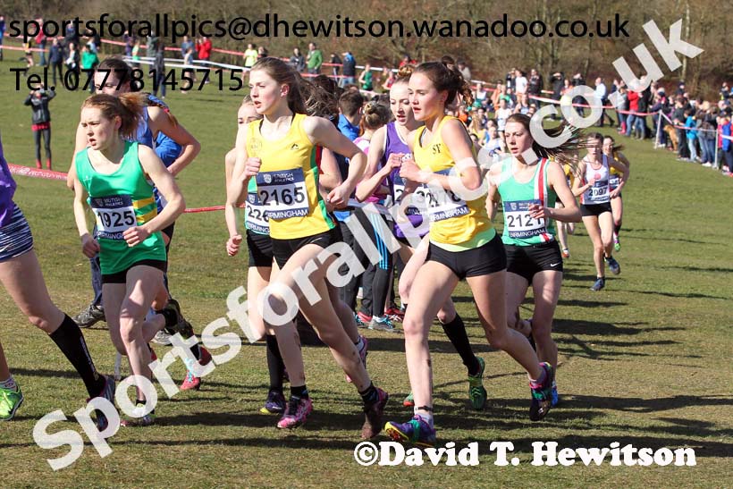 Womens under-17s Inter Counties Cross Country,  Cofton Park, Birmingham. Photo: David T. Hewitson/Sports for All Pics